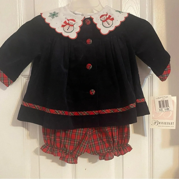 NWT Bonnie Baby Holiday Diaper Set - Picture 1 of 10